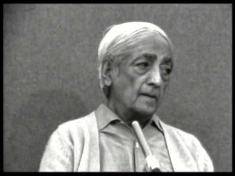 Youtube: I have a ten foot wall around me. What do I do? | J. Krishnamurti