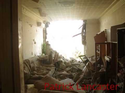Youtube: 1.07.14 Kramatorsk Ukraine: a eighty year old woman apartment  takes a direct mortar hit