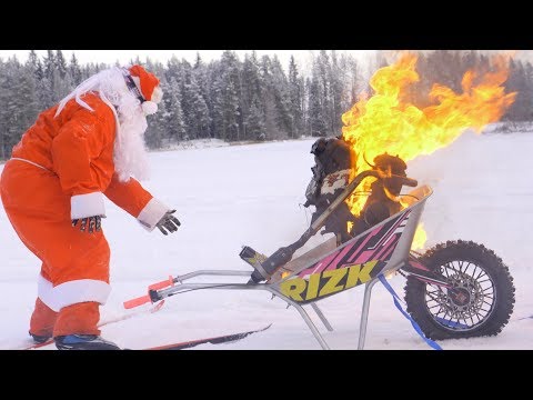Youtube: Motorized Wheelbarrow - Santa Claus special