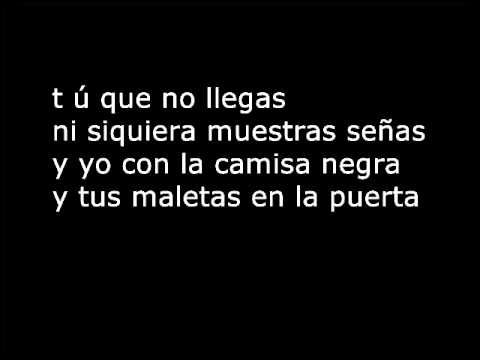 Youtube: Juanes La Camisa Negra  Lyrics .wmv