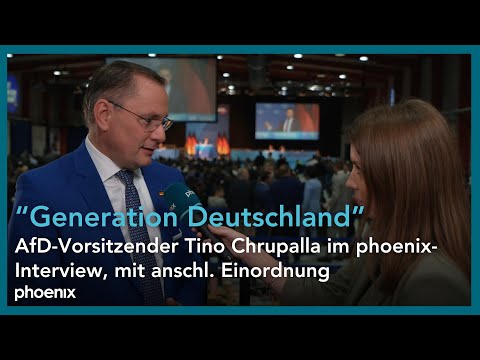 Youtube: AfD-Vorsitzender Tino Chrupalla im phoenix-Interview, mit anschl. Einordnung | 29.11.25