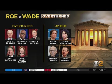 Youtube: Supreme Court justices vote to overturn Roe v. Wade