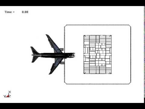 Youtube: 9/11: NIST WTC1 Aircraft Impact FEA Simulation - Top View