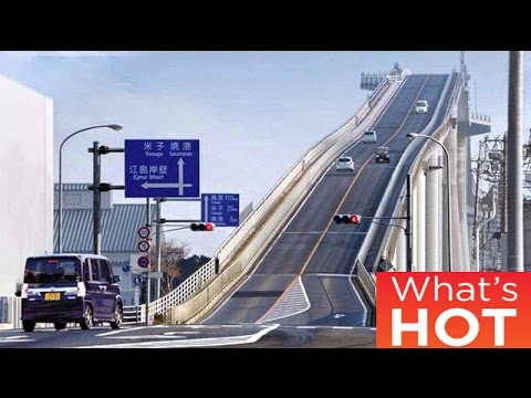Youtube: Japan's & World's crazy 'rollercoaster Bridge' Eshima Ohashi 埃希马大桥, 江島大橋