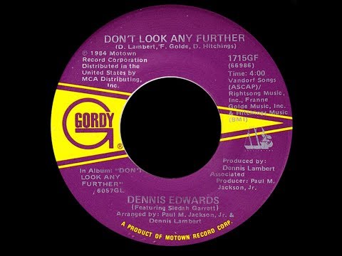 Youtube: Dennis Edwards & Siedah Garrett ~ Don't Look Any Further 1984 Disco Purrfection Version