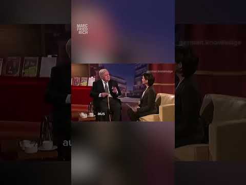 Youtube: Helmut Schmidt über Zuwanderung! (2010)