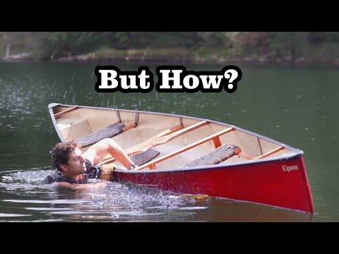 Youtube: How to get BACK IN when your Canoe tips over [SOLO]