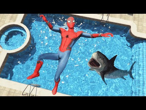 Youtube: GTA 5 Epic Spiderman water ragdolls vol.2 (Euphoria physics)