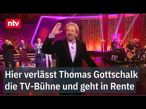 Youtube: Hier verlässt Thomas Gottschalk die TV-Bühne - Moderator-Legende geht in Rente | ntv
