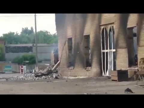 Youtube: Destruction in Slavyansk After Ukraine Shelling. 8 June 2014 (DPR)