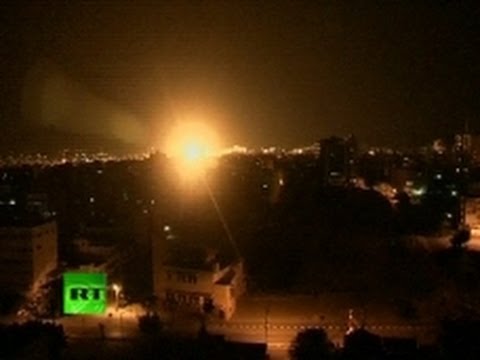 Youtube: Video: Israel airstrikes pounding Gaza overnight