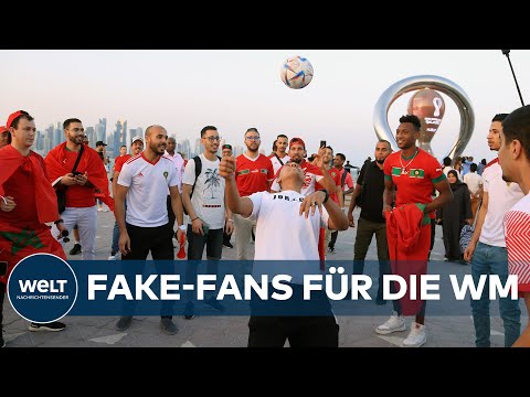 Youtube: FUSSBALL-WM: Fürs Image – Katar soll Fake-Fans für die WM angeworben haben