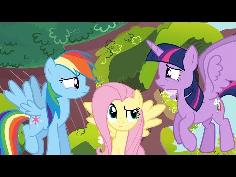 Youtube: Fluttershy - Girls! Stop! Now, is that any way to talk to a friend?