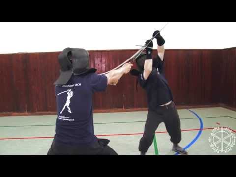 Youtube: Longsword techniques: Zwerchhau, absetzen, nachreissen