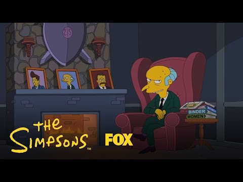 Youtube: Mr. Burns Endorses Romney | Season 24 | The Simpsons