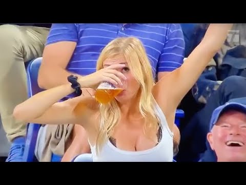 Youtube: "Beer girl" returns to the U.S. Open | The Break