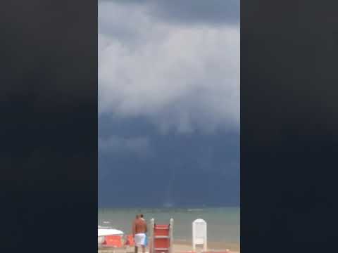 Youtube: UFO in Italy in the city of Rimini, flies out of a tornado