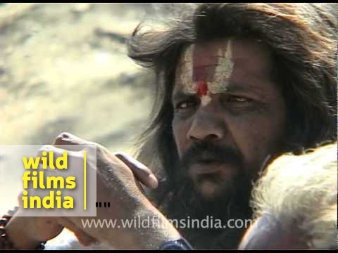 Youtube: Sadhu smoking a chillum during Amarnath Yatra