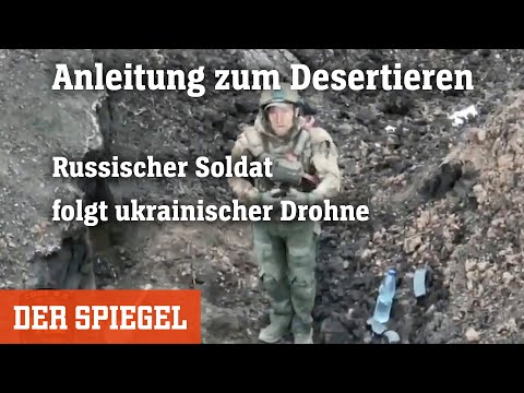 Youtube: Russischer Soldat folgt ukrainischer Drohne: Anleitung zum Desertieren | DER SPIEGEL