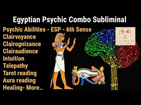 Youtube: 🔮 Egyptian Psychic Combo subliminal 🔮 Awaken Clairvoyance, ESP, Healing, Telepathy, Tarot reading