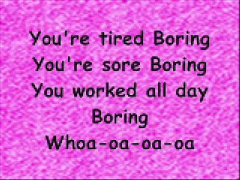 Youtube: PINK - Boring (Lyr!cs)