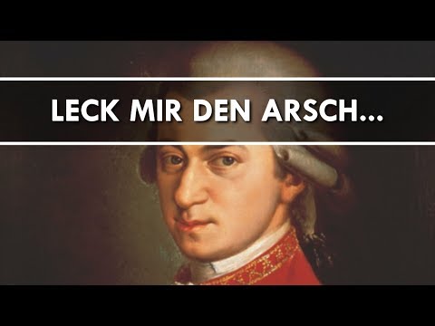 Youtube: W. A. Mozart - Leck mir den Arsch recht schön fein sauber (KV 233)
