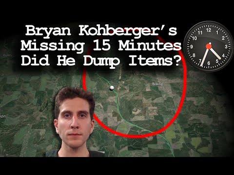 Youtube: Bryan Kohberger’s Missing 15 Minutes Did He Dump Items?