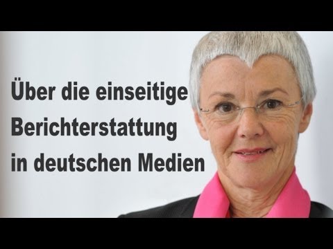 Youtube: Gabriele Krone-Schmalz: Einseitige Berichterstattung in den Medien.