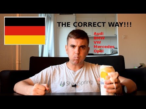 Youtube: How to pronounce German Car Names
