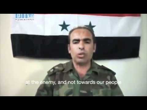 Youtube: Syrian Soldier Hussein Harmoush announces split from Army 09/06/2011 Eng. Subs