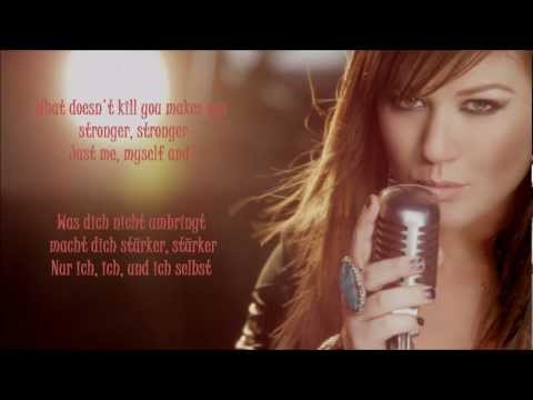 Youtube: Kelly Clarkson - Stronger (lyrics + deutsche Übersetzung)