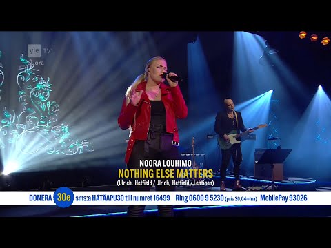 Youtube: Noora Louhimo - Nothing Else Matters (LIVE @ Apua Ukrainaan 2)