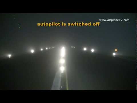 Youtube: Airbus A320 Autoland (automatic landing) CAT IIIb VIE-LOWW in winter at night