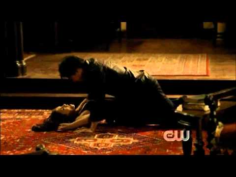 Youtube: Damon Kiss Scene Katherine The Vampire Diaries season 2 episode 1 The Return