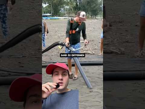 Youtube: Staubsauger für den Strand STATT Plastik im Meer #gesundheit #viral #nachhaltigkeit #fakten