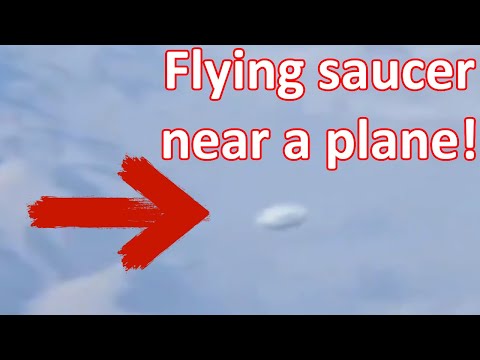 Youtube: Best UFO video from Twitter? Flying saucer filmed from a plane!