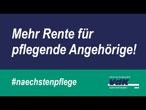 Youtube: Mehr Rente für pflegende Angehörige!