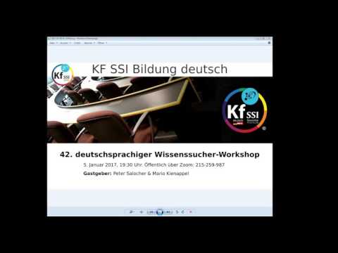 Youtube: 2017 01 05 PM Public Teachings in German - Öffentliche Schulungen in Deutsch