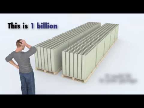 Youtube: 3D Animation, What 1 Trillion Dollars Looks Like