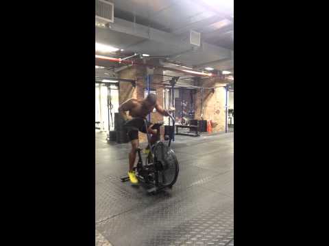 Youtube: Andre Crews does 50 cal on Assault Bike in 56 seconds