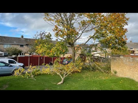 Youtube: Hurricane  and tornado hit Northamptonshire England 31 October