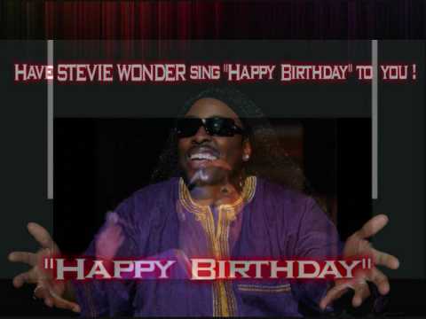 Youtube: Stevie Wonder sings Happy Birthday to you at your party _ www.keviniszard.com