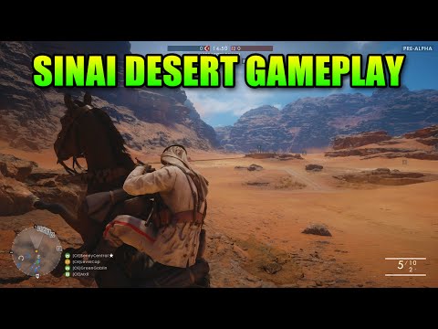 Youtube: Battlefield 1 - Sinai Desert 1 Hour Raw Gameplay - New Guns!