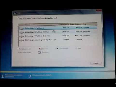 Youtube: Windows 7 Installation schnell und einfach Teil 1