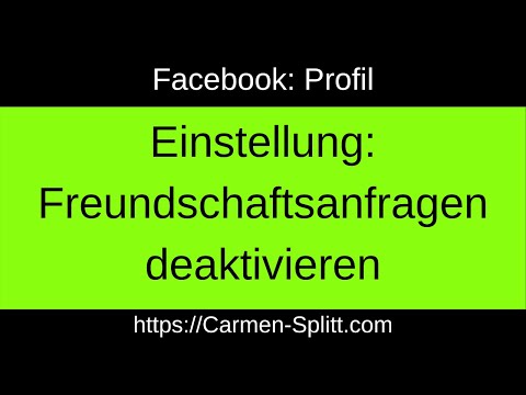 Youtube: Facebook-Freundschaftsanfragen deaktivieren