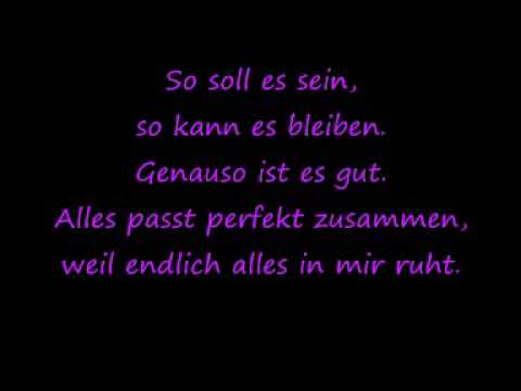 Youtube: Ich+Ich- So soll es bleiben (lyrics)