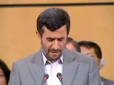 Youtube: ahmadinejad - UN Anti Rassismus Konferenz Harte Worte gegen Israel اسرائيل 19.04.2009