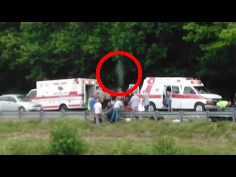Youtube: Ghost Pic Captured At Scene Of Car Crash