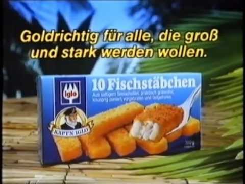 Youtube: Iglo Fischstäbchen Werbung 1991