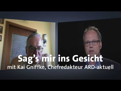 Youtube: Livestream: "Sag's mir ins Gesicht" mit Kai Gniffke